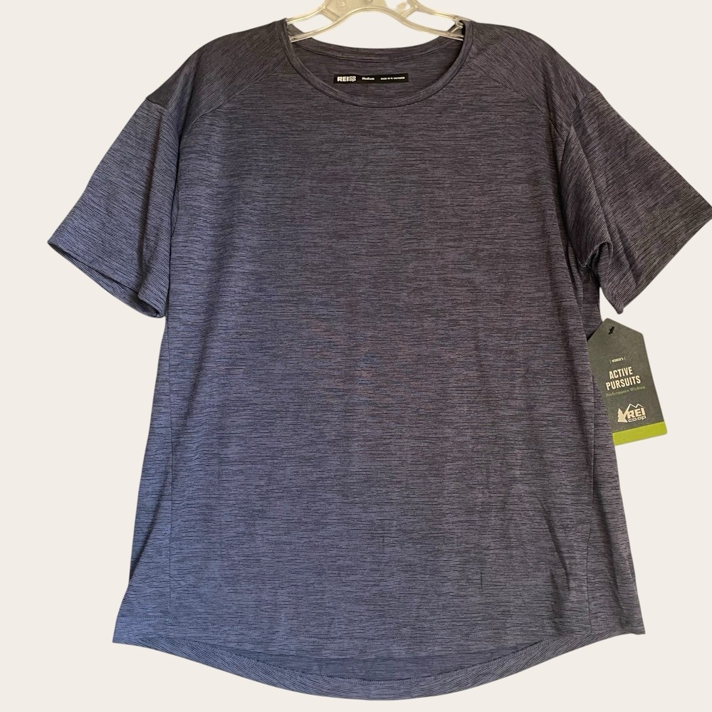 REI Co-Op Active Pursuits T-Shirt Women Size M Grey Crewneck Short Sleeve NWT